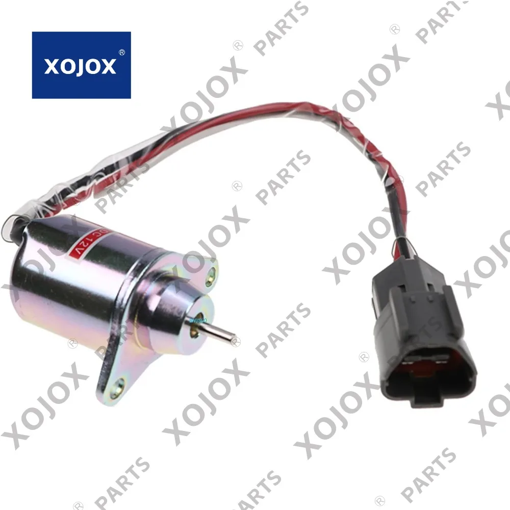 

XOJOX 12V Shut Off Solenoid VOE14521915 1452-1915 Replacement for X Excavator EC20C EC27C EC35C EC55B EC55C EC60C EC80D ECR28 EC