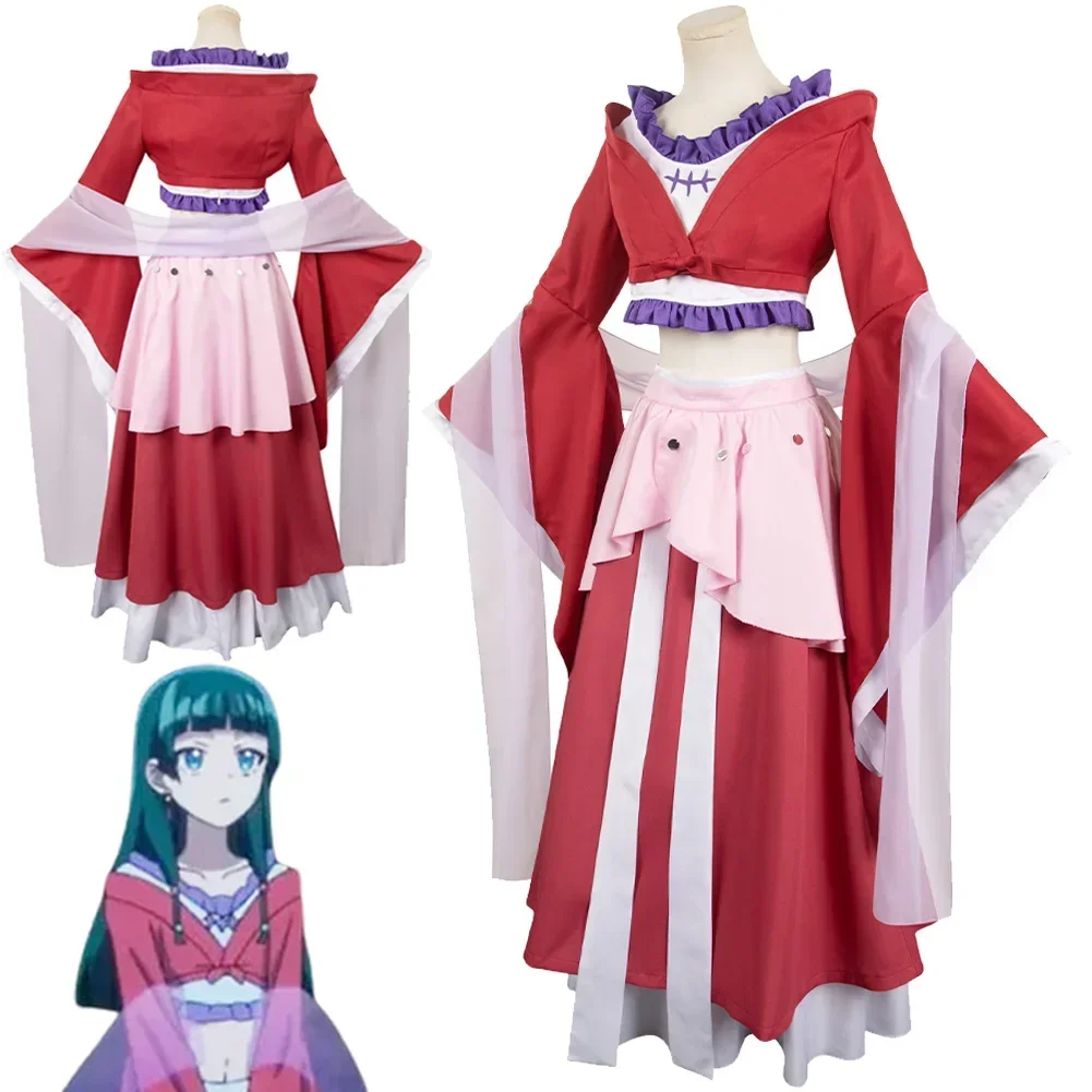 

Maomao Cosplay Fantasy Red Kimono Dress Cartoon Anime Apothecary Diary Costume Disguise Adult Women Roleplay Fantasia Outfits