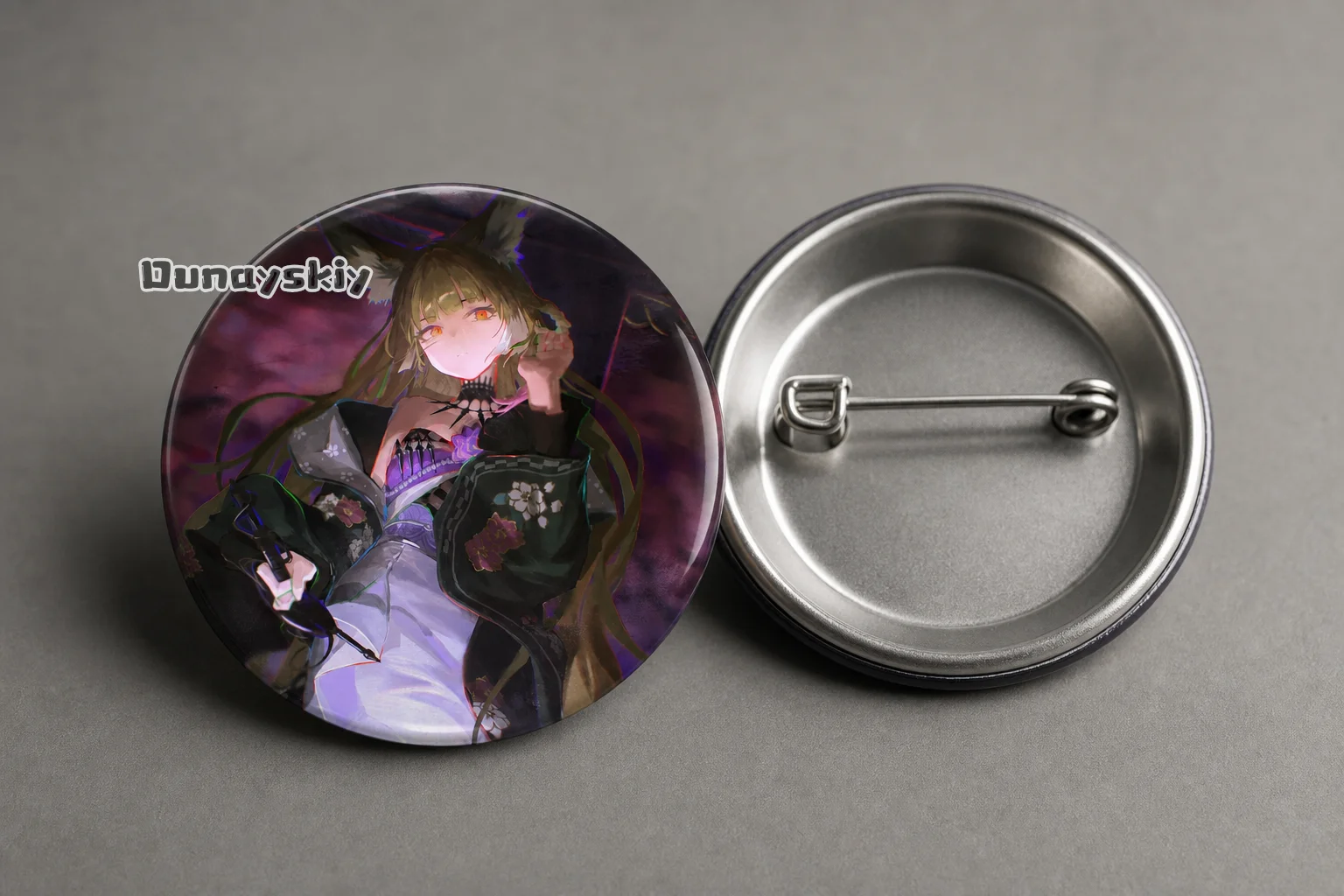 Collab Vulpisfoglia Out-of-Focus Game Arknights Monster Hunteeer Cartoon Style Badge Brooches Pins For Accessorys Cosplay Badge