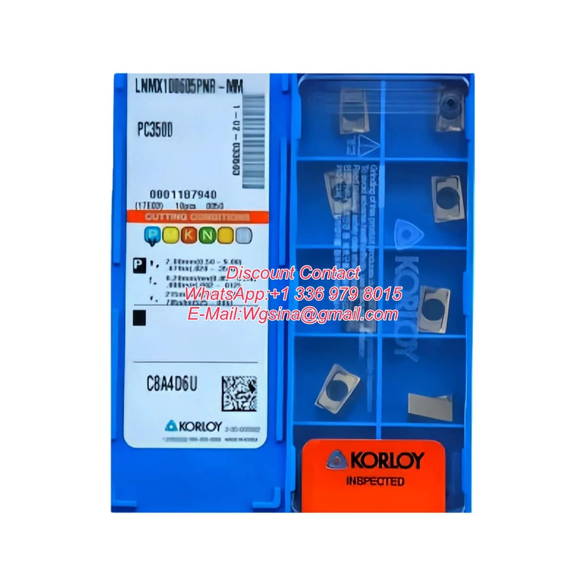 KORLOY Original LNMX LNMX100608PNR LNMX151004PNR MF MM PC5300 Milling Carbide Inserts Manufacturer in Korea