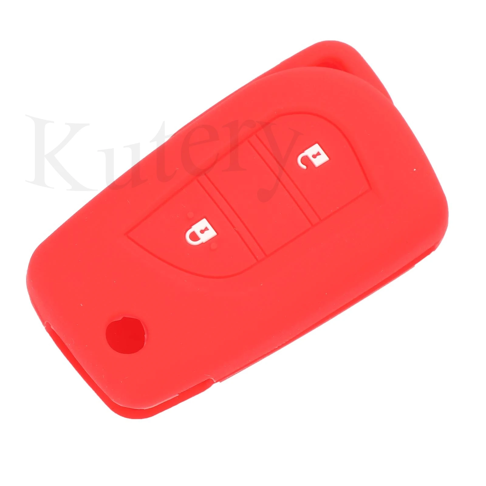 jingyuqin 2BTN Remote Coloful Silicone Rubber Car Key Cover Case For Toyota aygo Yaris Highlander Camry RAV4 Protection Replace