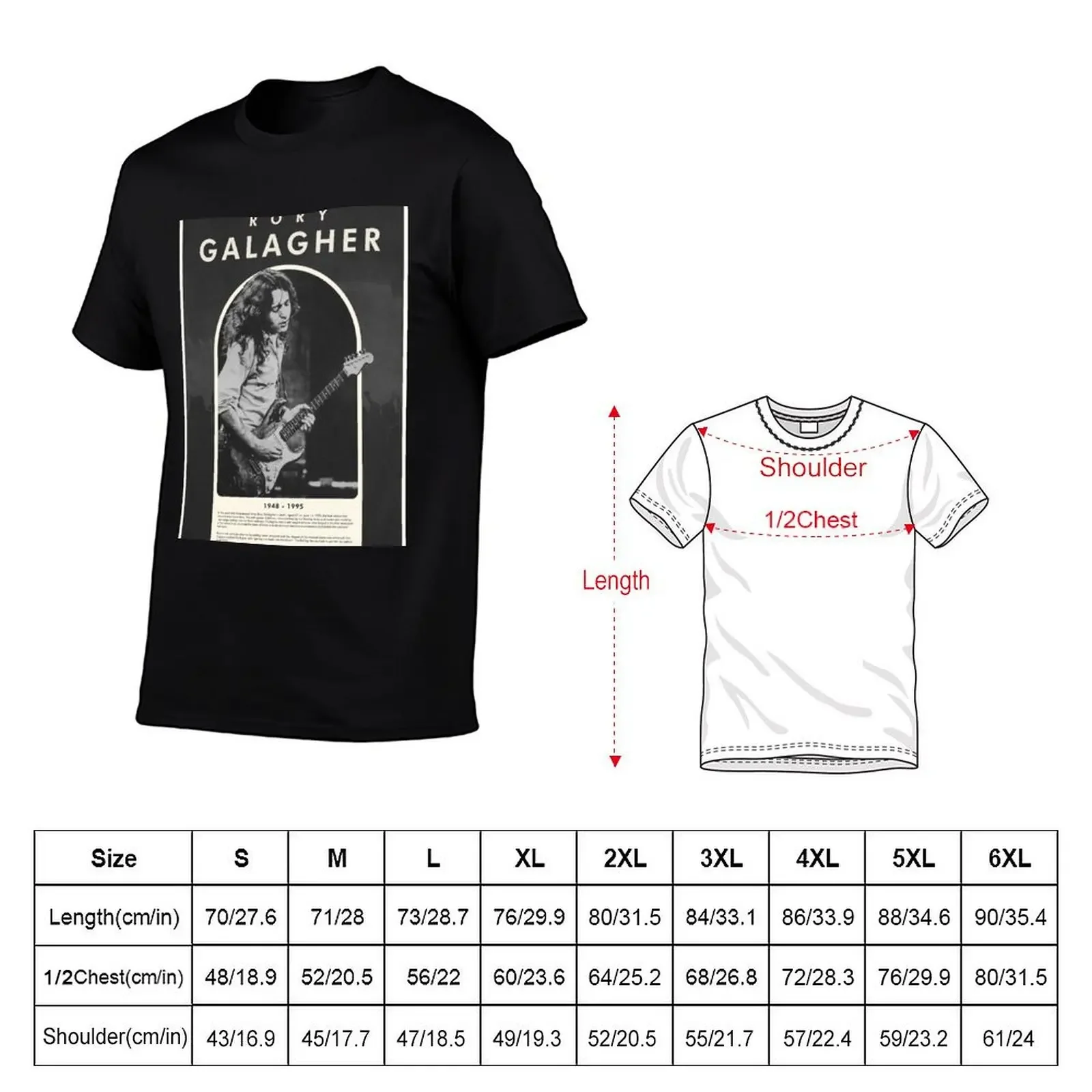 Rory Gallagher - Poster T-Shirt sublime custom shirt anime figures shirts graphic tees t shirts for men pack