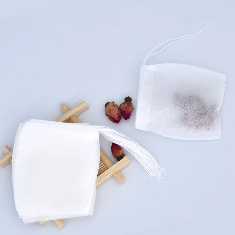 

1000 шт. 65 × 95 мм специальный дизайн бумажные чайные пакетики фильтры пустые чайные пакетики на шнурке для трав рассыпчатый молотый кофейный порошок