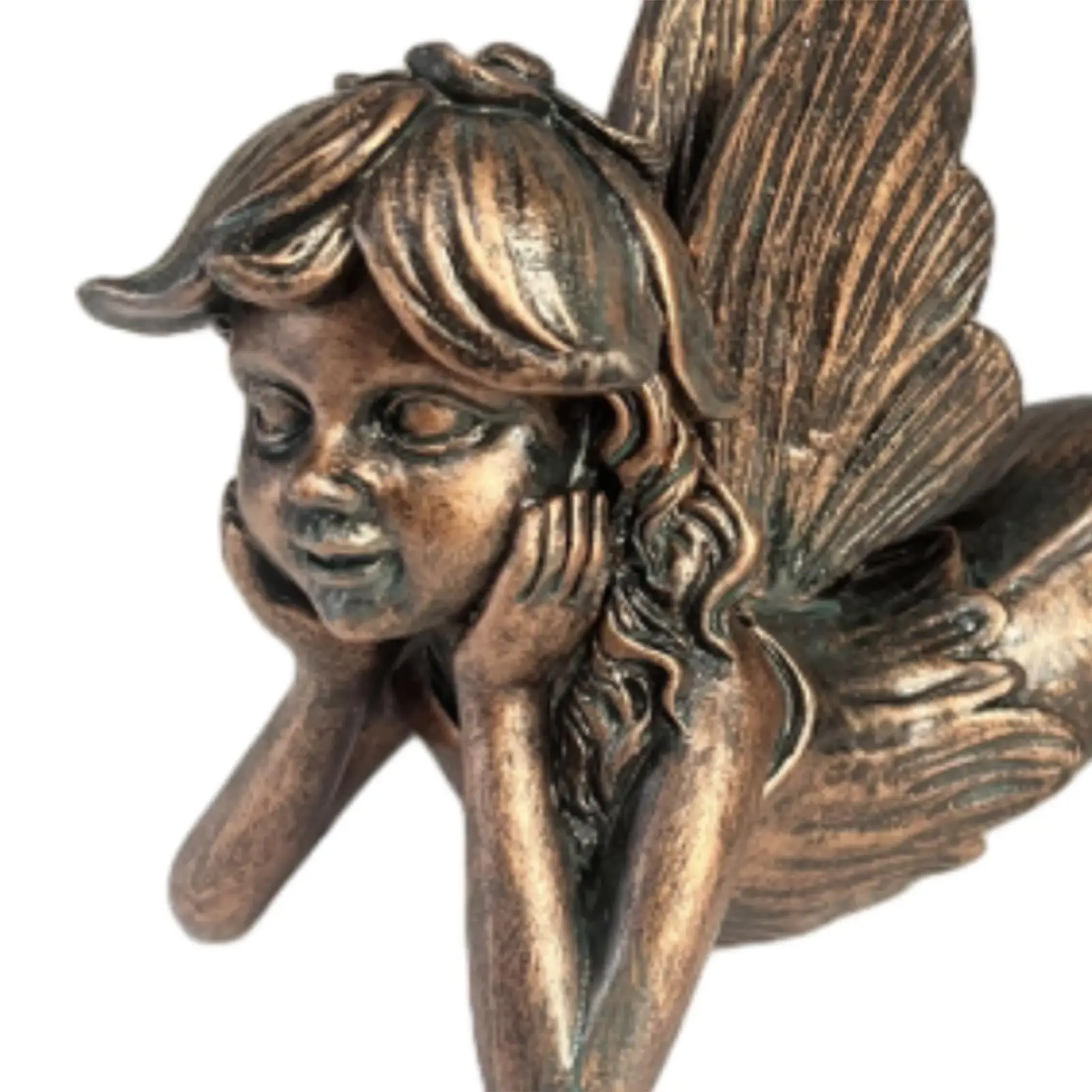 Angel Girl Statue Abstract Art Crafts Collectible Fairy Accessories Fairy Figurine for Countertop Bar Tabletop Office Kitchen
