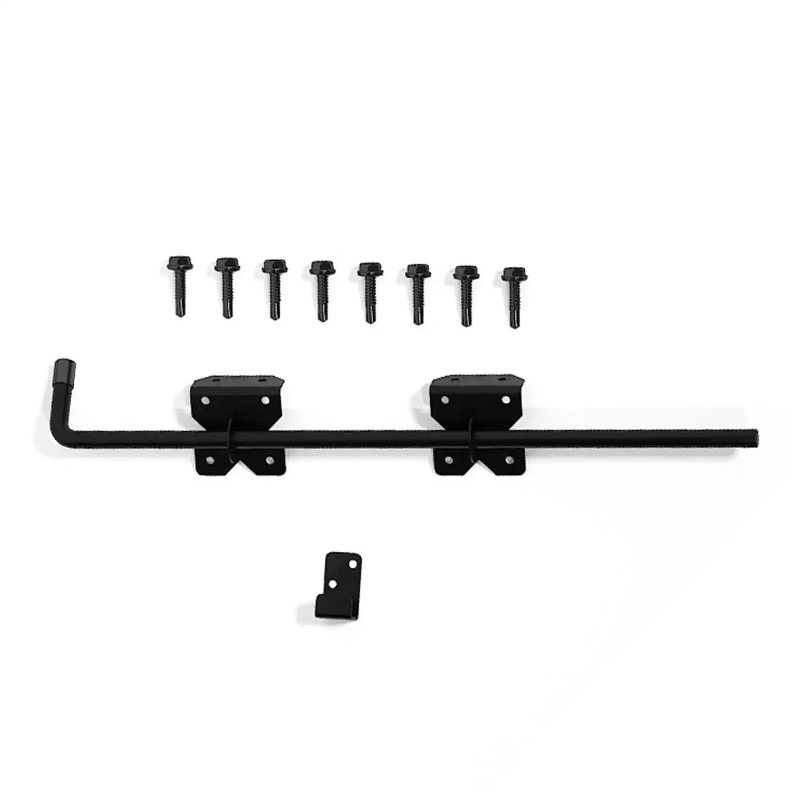 

Прочный комплект фурнитуры для ворот: защелка, петли, опускающийся стержень, черный ПВХ, титановая сталь, для забора, для сада