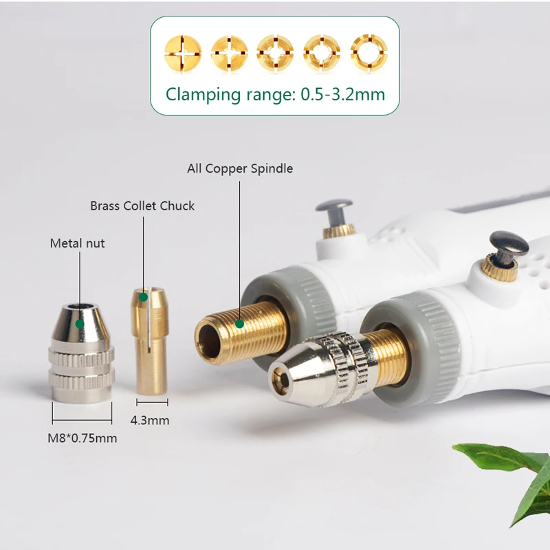 Bolígrafo de grabado inalámbrico USB recargable, Mini bolígrafo de Taladro Inalámbrico, herramienta rotativa de 3 velocidades, juego de accesorios de molienda Dremel