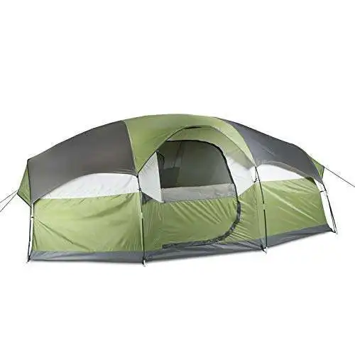 6-8 people three-bedroom tent rainproof shade double-layer mosquito-proof outdoor camping camp