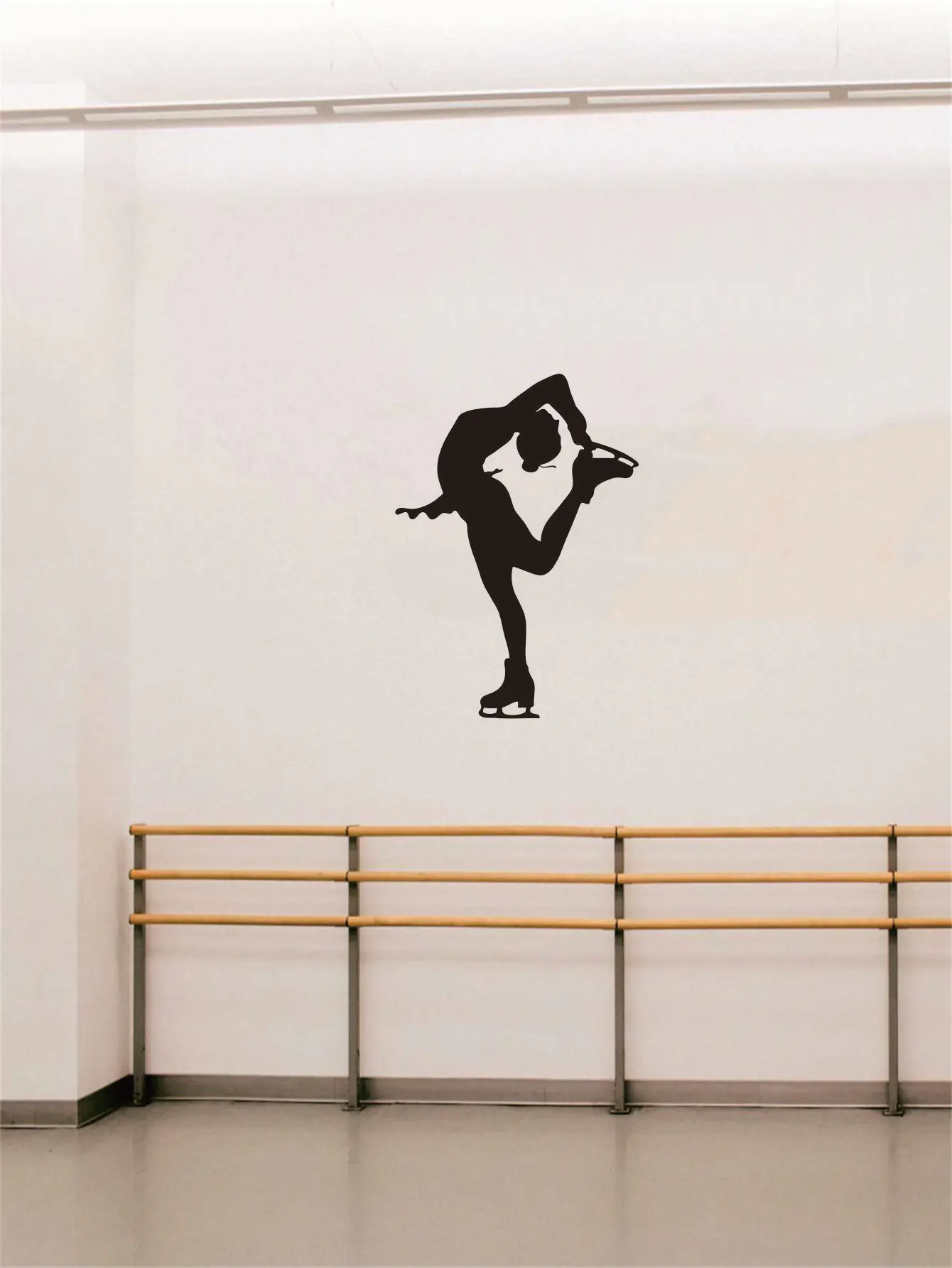 ملصقات فينيل قابلة للإزالة للديكور المنزلي ، أداء التزلج الرياضي ، مثالي لغرفة المعيشة ، جدار حلبة التزلج ، JZY165