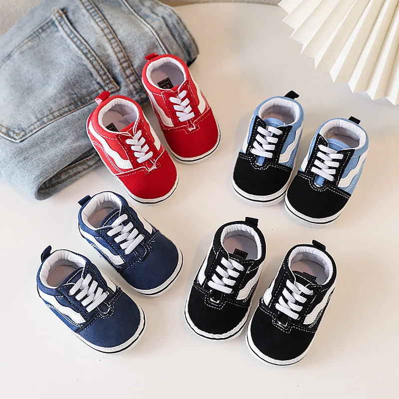 

Детская обувь для детей 0–1 лет, весенне-осенняя детская тканевая обувь на мягкой подошве, нескользящая повседневная прогулочная обувь с цветными блоками для новорожденных