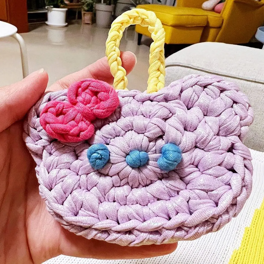 100g Shiny Imitation Leather Shiny Crochet Yarn Magic Color DIY Hand Knitting Yarn Ball For Bag Blanket Cushion T-Shirt
