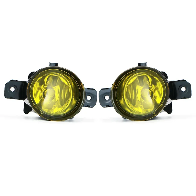 Par de luces antiniebla izquierda y derecha, espejo amarillo halógeno para Nissan Renault Infiniti Samsung QM5 Vauxhall Opel, parachoques delantero antiniebla