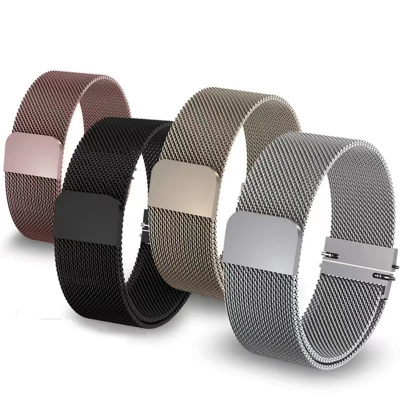 22mm 20mm milanese loop watch strap for Samsung Galaxy watch 5 4 3 Gear Magnetic bracelet wristband for Huawei watch GT 2/3 Pro