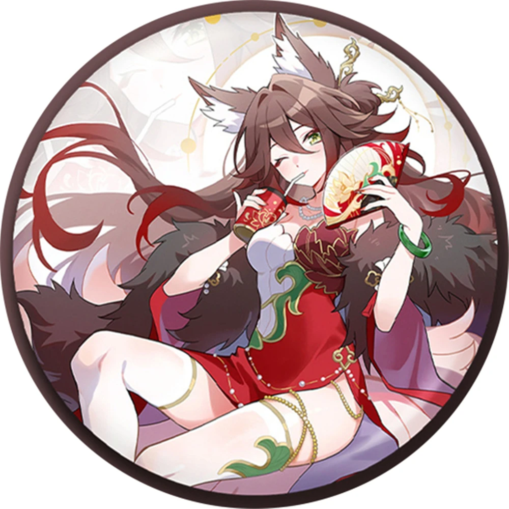 58mm Gioco Honkai:Star Rail Tingyun Fugue COSTUME Cosplay Distintivo Pin SPTE Spilla in banda stagnata Prop