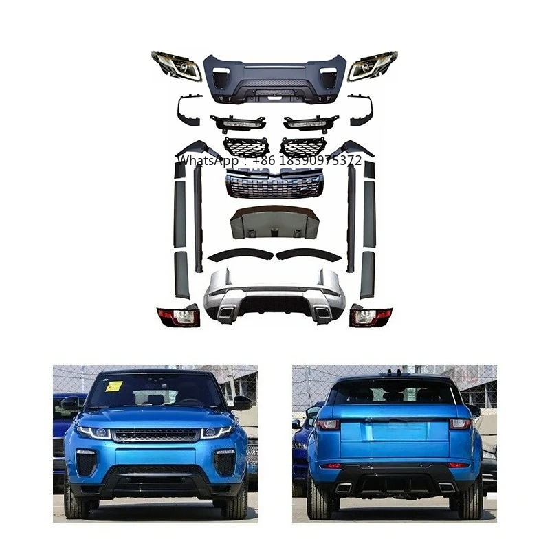 

2010-2017 Car Modification Upgrade Front/Rear Bumpers with Fog Light Bolt-On Body Kit