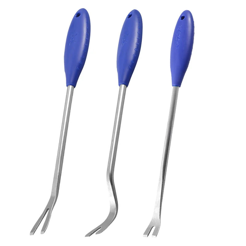 

2/6PCS Stainless Steel Car Removal Rearview Mirror Rocker Door Panel Buckle Hand Repair Disassembly Pry Plate Crowbar Tools