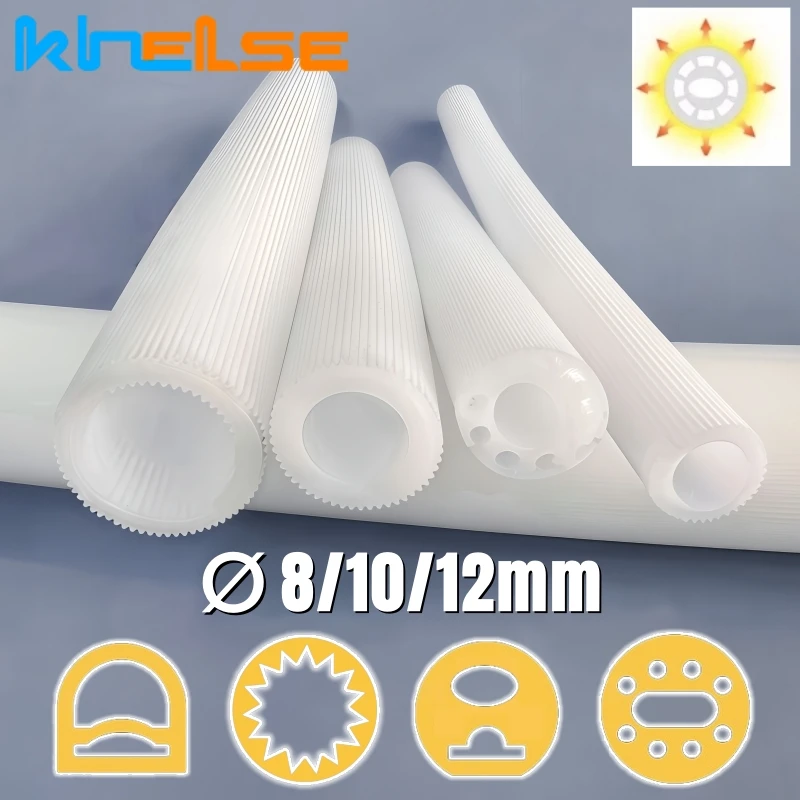 8/10/12mm Round Neon LED Strip Light Ultra-thin Silicone Tube Diffuser Channel DC12V Wardrobe Cabinet Shelf Flexible Strip Light