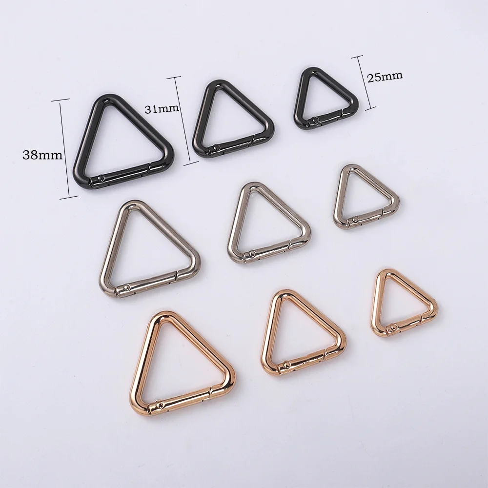 

Metal High Quality 31mm 25mm 19mm Handbag Leather Bag Strap Belt Dog Collar Chain Web O Dee Triangle Ring Buckle Clasp DIY