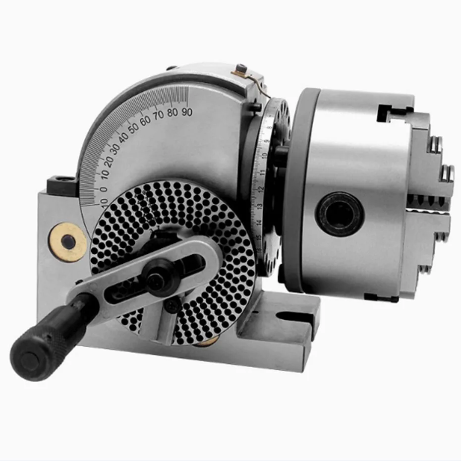 Milling machine dividing head BS-0-5 inch 6 inch 8 inch precision fast dividing head vertical and horizontal dual-use hand crank