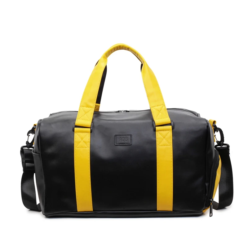 Women PU Crossbody Bag Large Capacity Travel Duffel Tote Fitness Gym Yoga Handbag Outdoor Hiking Camping Training Sling Backpack