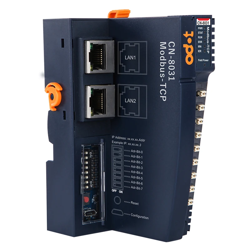 

Modbus TCP Network Adapter with 32 Slots for IO Solution, Max. 8192 Bytes Input and Output