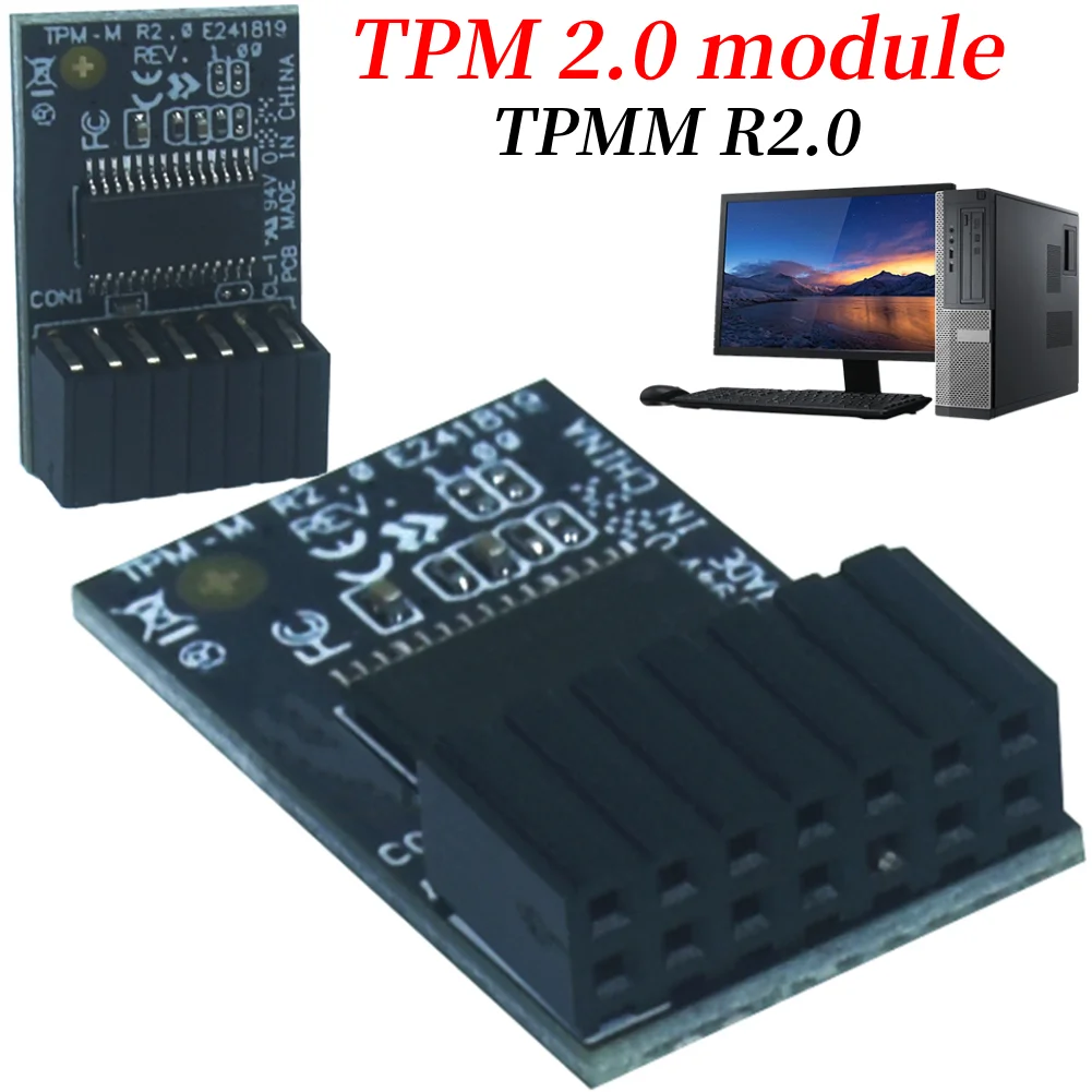 

Для Asus The Trusted Platform (TPM) модуль 14-1-контактный компьютер TPM-M R2.0 TPM-M R2.0 аппаратный чип безопасности для материнских плат Asus