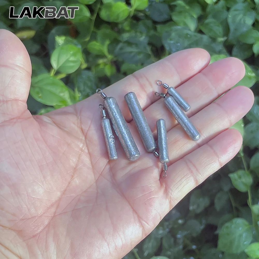 LAKBAT Angelgewichte 20 Stück 3,5g 5g 7g 10g 14g 20g Tube Bullet Quick Rod Jig Head Casting Metall Angelzubehör Pesca Plumb Anhänger – Detail 7