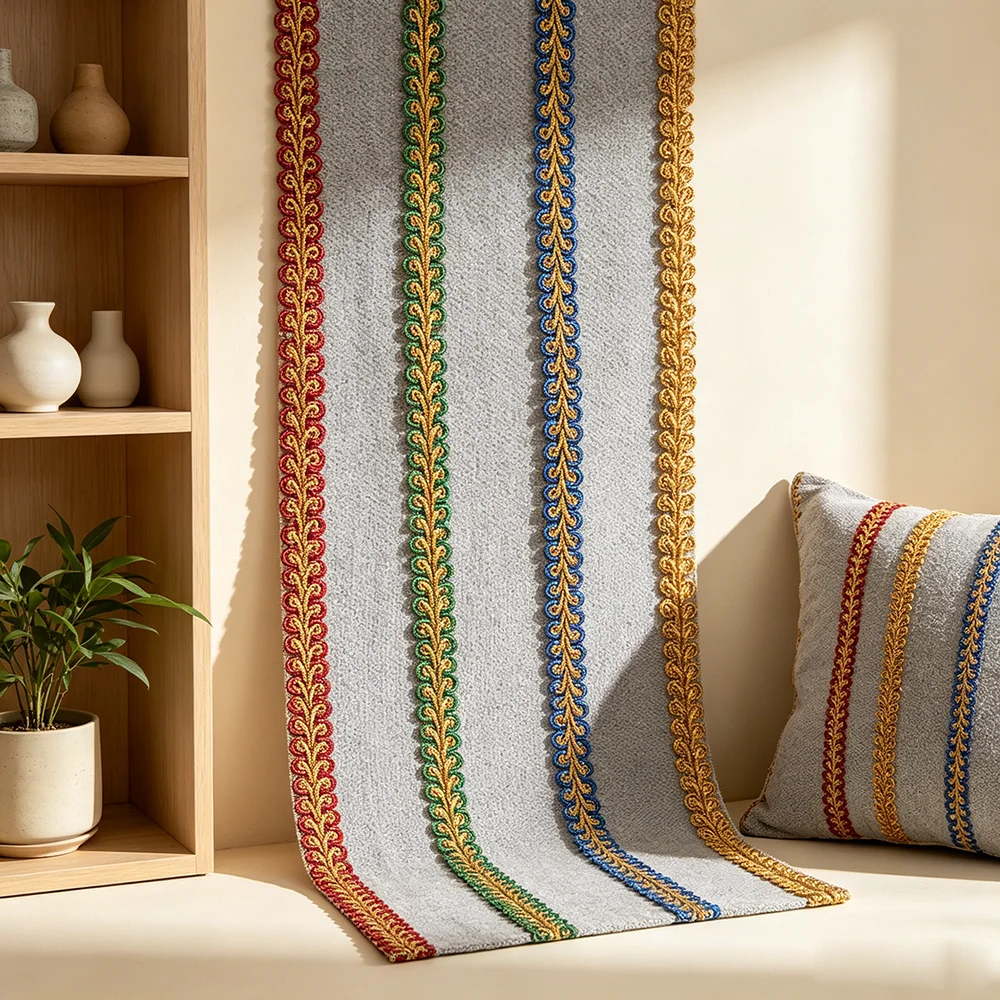 Fita de Renda Luxuosa com Bord - Home Textiles Luxury Curtains avaliação e preço