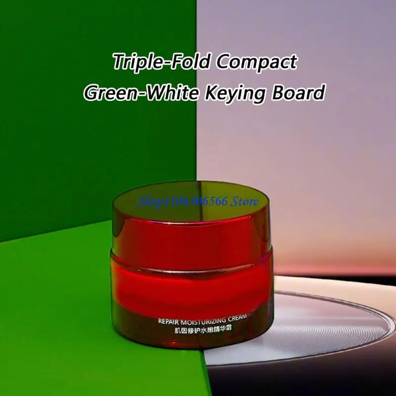 

02DD Cardboards Foldable Chromas Board Size Featuring Green Screen and White Side for Studio Use