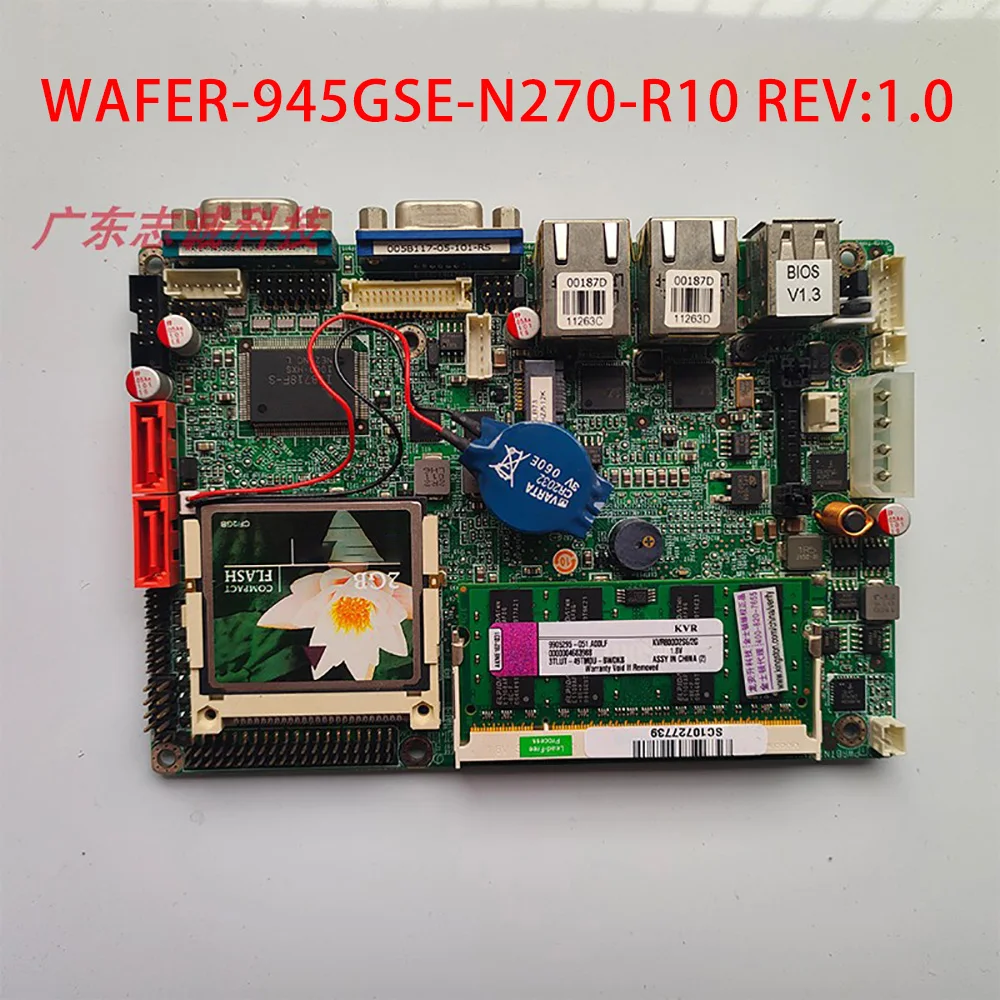 

Industrial Control Motherboard WAFER-945GSE-N270-R10 REV:1.0