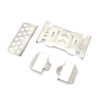 Metal Chassis Armor for YIKONG 1/10 YK4106 YK4107 RC Car Modification Spare Parts, Stainless Steel Armor Protects Original Parts