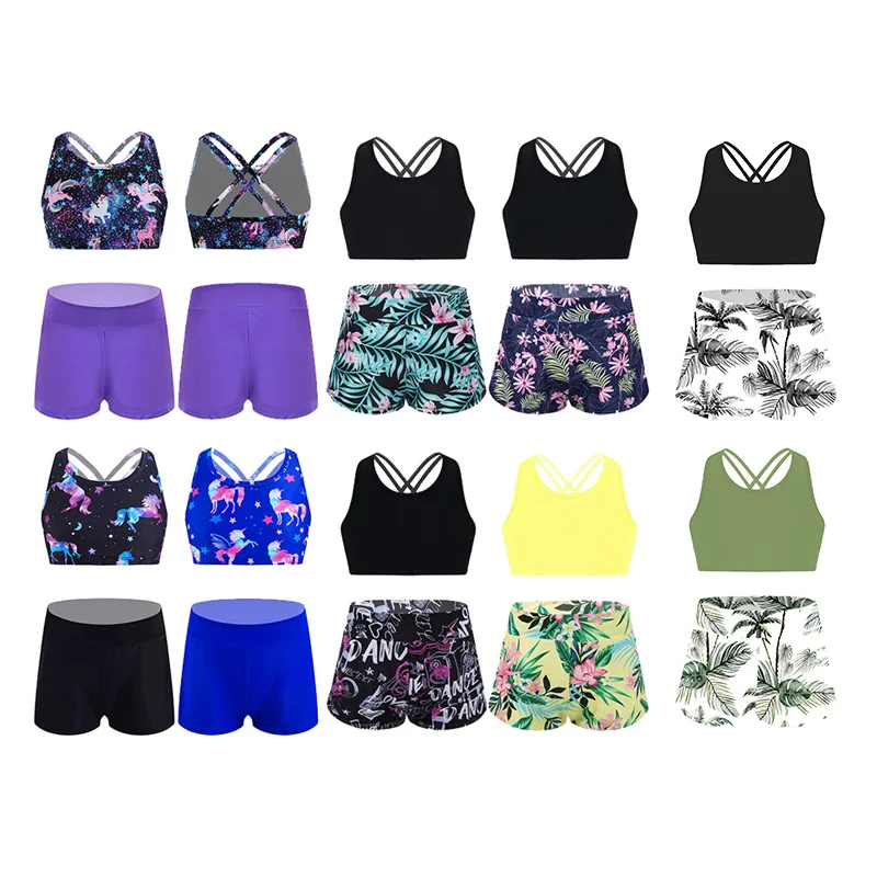 Crianças meninas conjuntos de natação 2 pçs biquíni maiô verão férias biquini banho beachwear fatos de banho surf natação esportiva