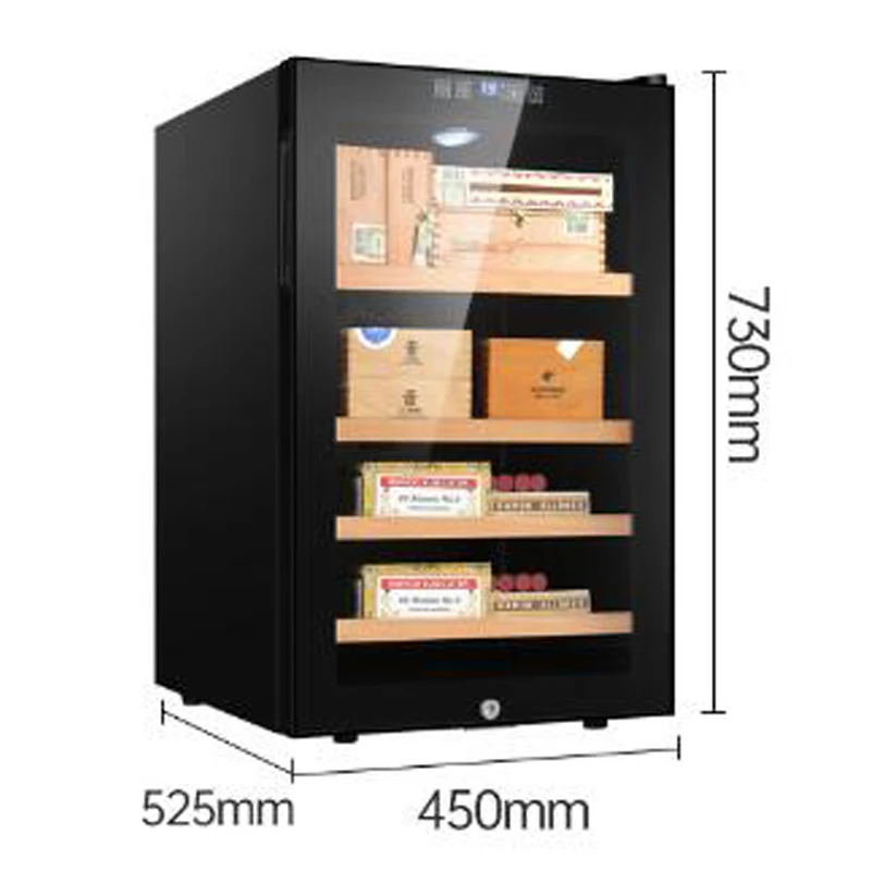 China Factory Direct Offer Custom Cigars Premium Climate Controlled Precise Electronic Cigar Humidor Cabinet