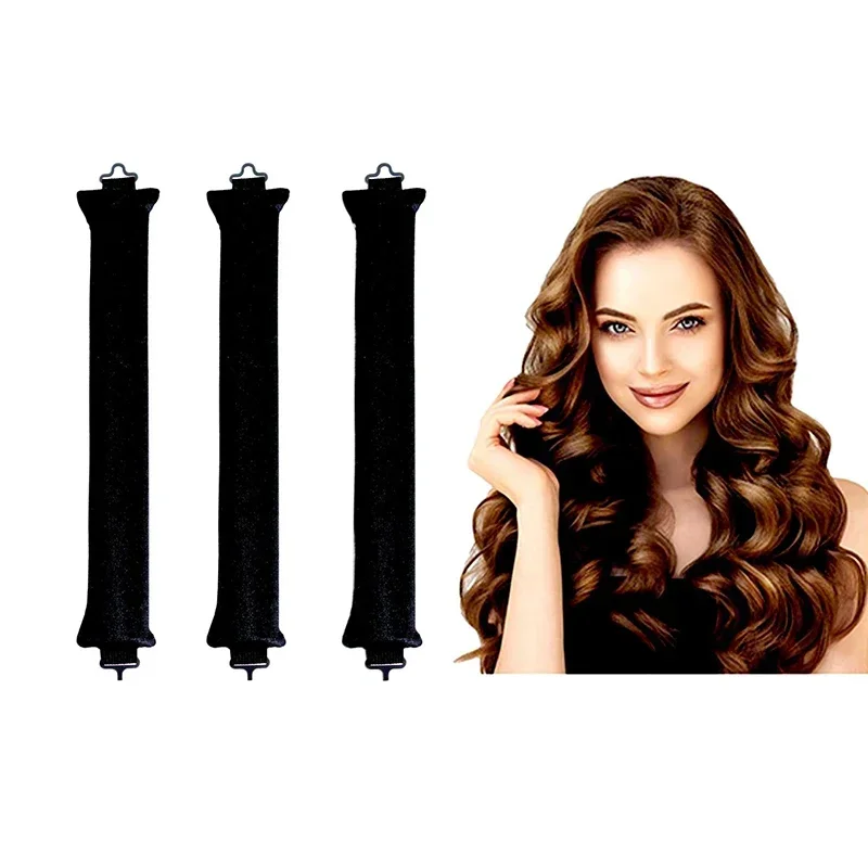 Hitteloze Krultang Hoofdband Luie Haarkrulspelden Geen Warmte Haarrollers Krullen Slapende Zachte Flexi Staven Met Haak Haar Styling Tools