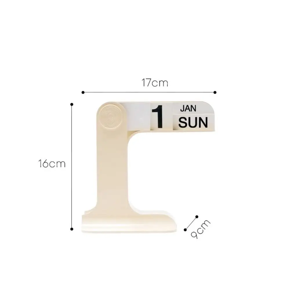 

Art Crafts INS Design Desktop Calendar Modern Reusable Flipping Calendar Simple Rotatable Desk Calendar Office