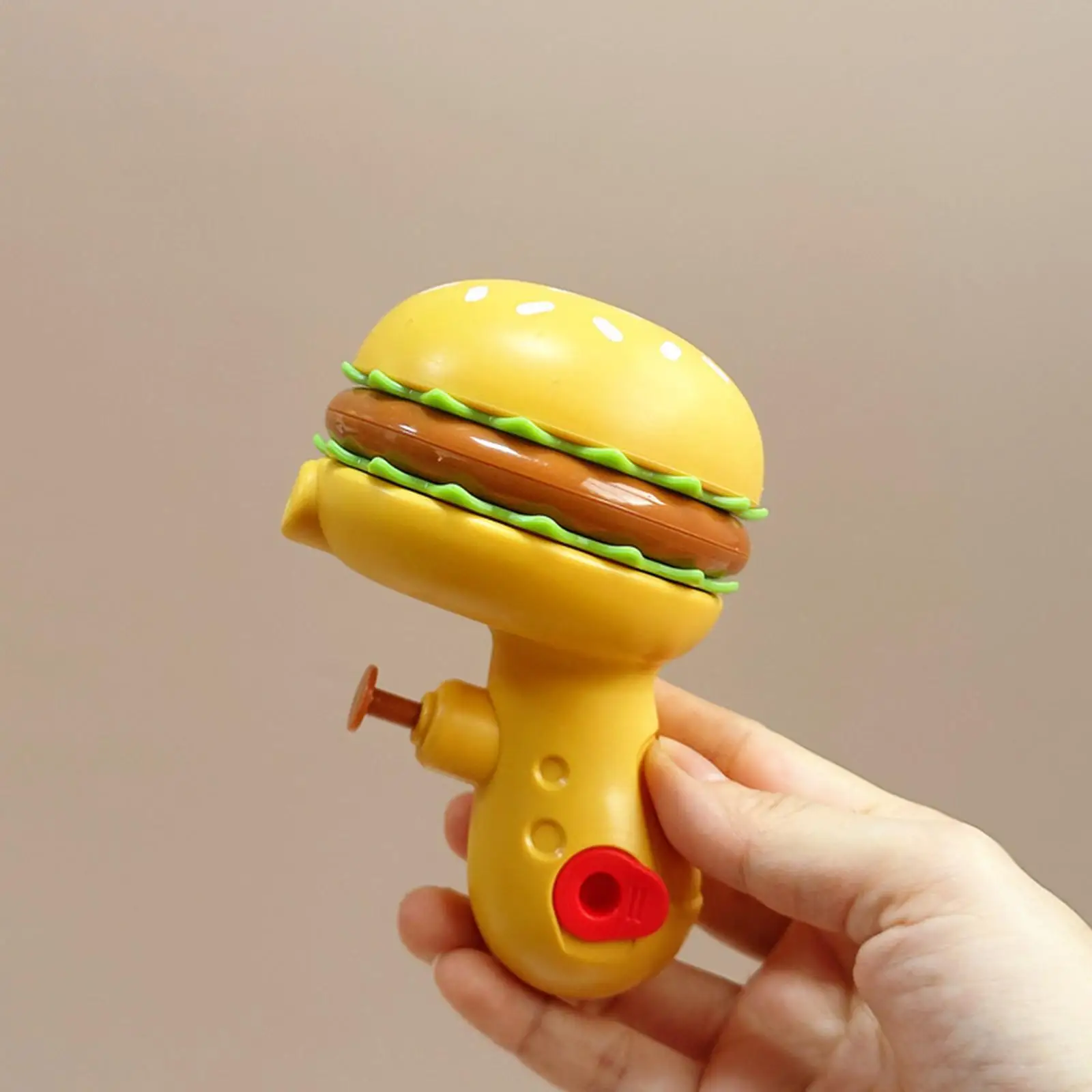 Water Squirter for Kids Party Favors Hamburger Shaped Cartoon Pool Toy Water Fight for Park Backyard Outdoor Swimming Pool Beach