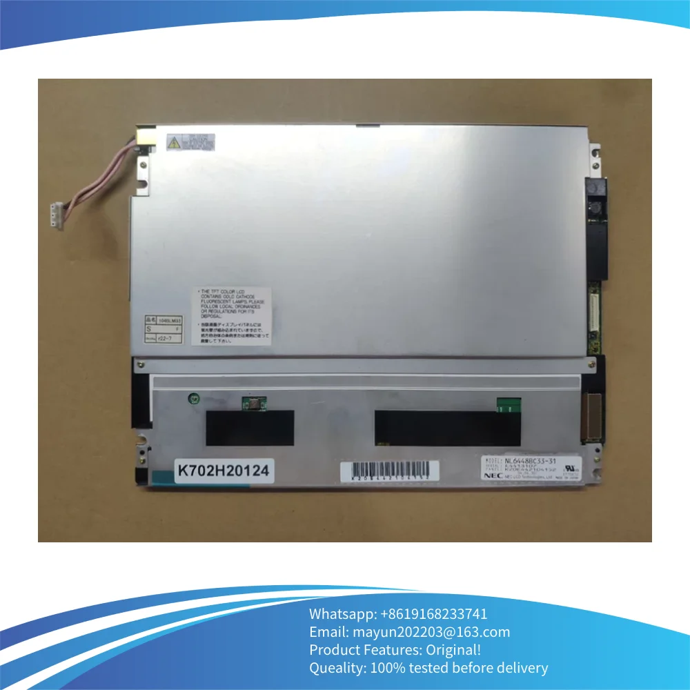 

NL6448AC33-18 NL6448AC33-24 NL6448AC33-29 NL6448BC33-31 NL6448BC33-46 For Industrial Equipment Lcd Display Panel