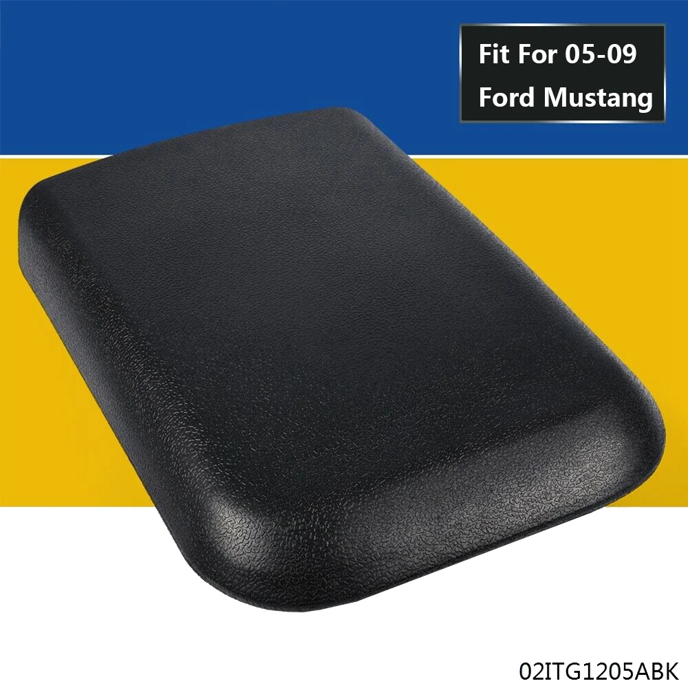 

Leather Car Center Console Armrest Lid Cover Black Leather Fit For Ford Mustang 2005 2006 2007 2008 2009 5R3Z6306024AAC
