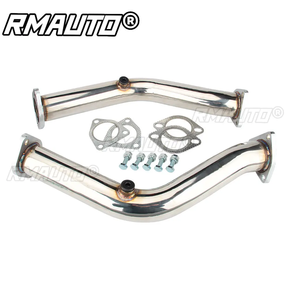 

RMAUTO Stainless Downpipe Exhaust Manifold Pipes Racing Pipe Exhaust Systems for NISSAN 350Z G35 Z33/G35 V35 03-07 Engine Parts