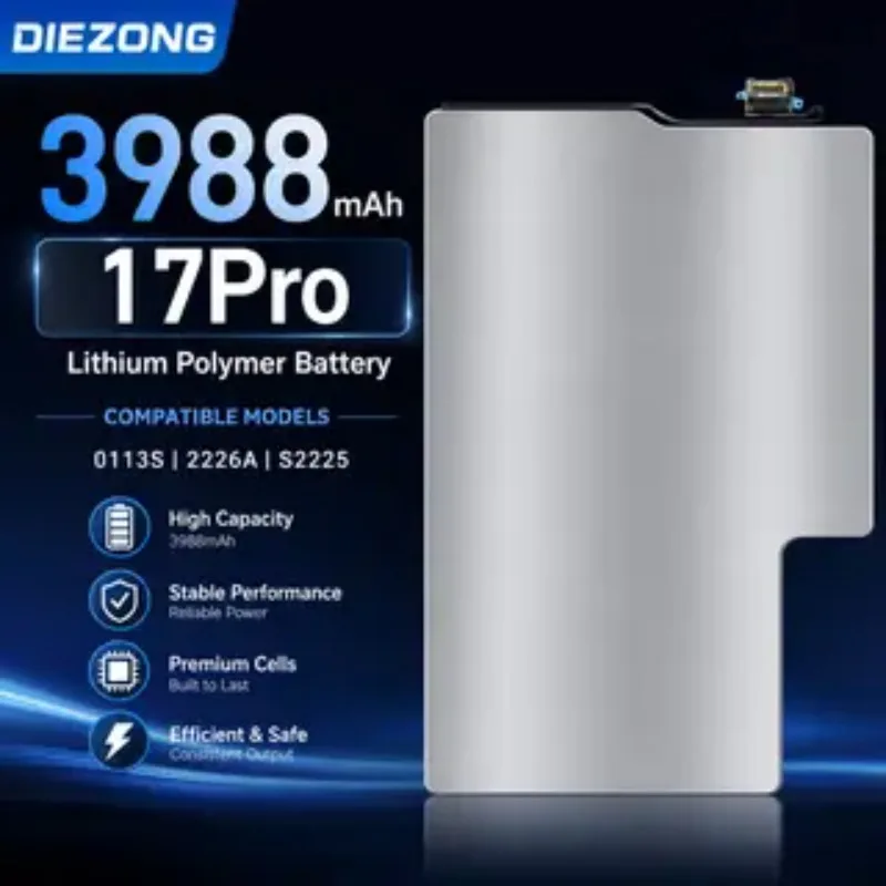 2026 High Quality 3988mah New Battery Compatible for IPhone 17 Pro Mobile Phone Batteries