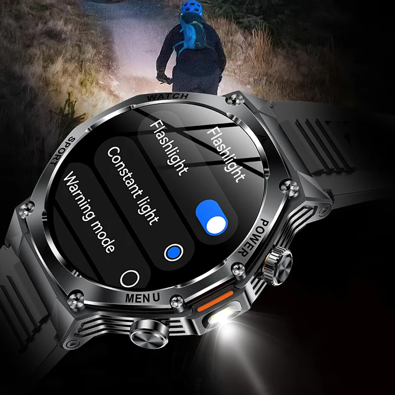 Jam Tangan Pintar Militer Luar - Smartwatch Sports Watches For Men ulasan dan harga