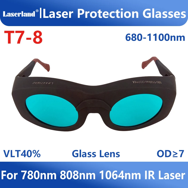 CE Certificated 600-650nm-780nm-808nm-980nm-1064nm-1100nm OD6+ Laser Protective Goggles Glasses for Hair Removal Machine