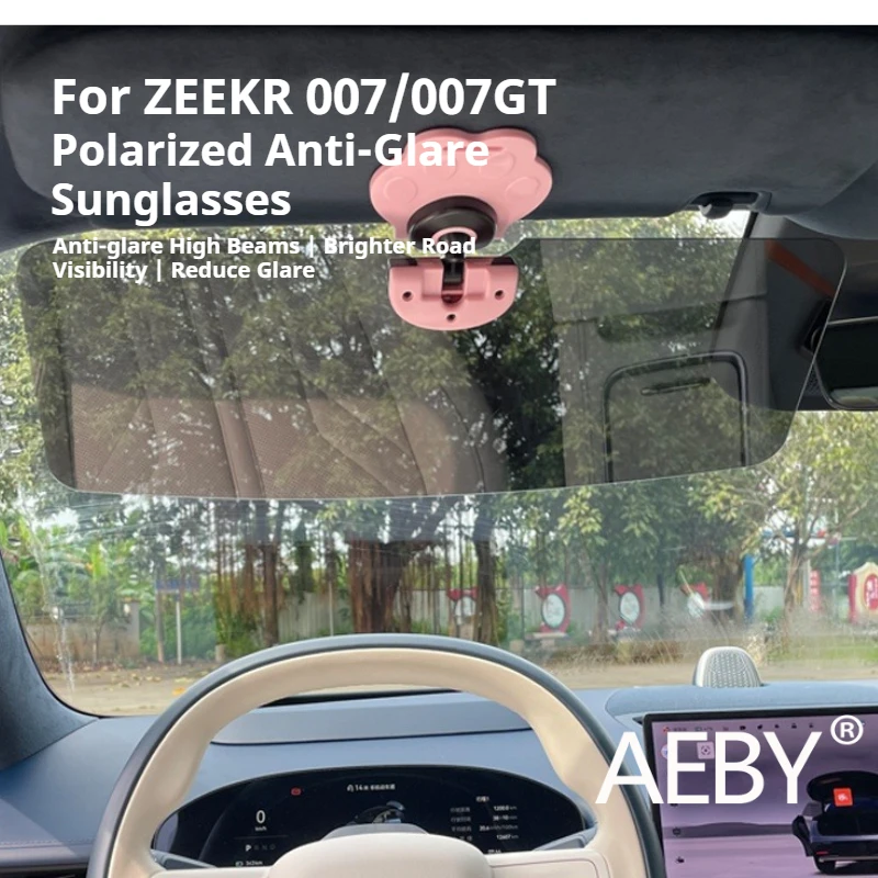 

AEBY для ZEEKR 007/007GT 2024 2025 автомобильный солнцезащитный козырек с антибликовым покрытием, зеркальный солнцезащитный козырек, универсальные аксессуары для стайлинга салона автомобиля