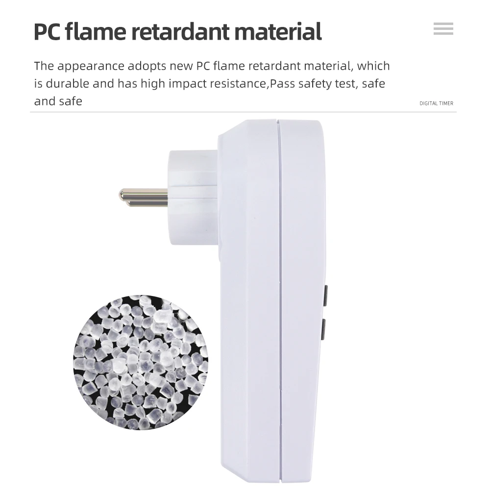 TM02 Temporizzatore elettronico digitale Presa timer da cucina Presa 230V 110V 12/24 ore Presa ciclica Temporizzazione programmabile Spina EU FR US