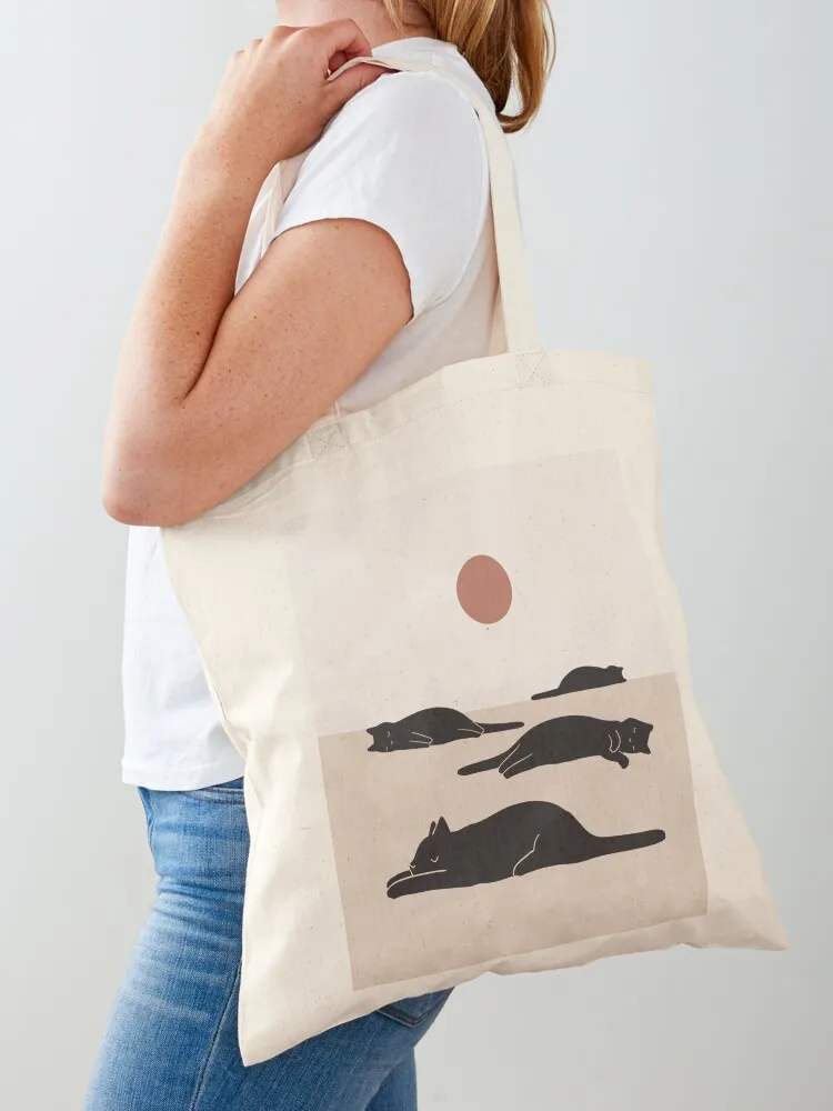 

Cat Landscape 69 Tote Bag bags woman 2025 foldable reusable bag Women's handbag