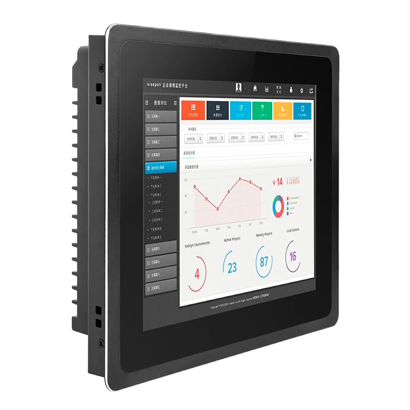 

10.4 Inch Capacitive Touch Embedded Industrial Panel PC core i7-3537U IP65 Screen With RS232 Com Win10