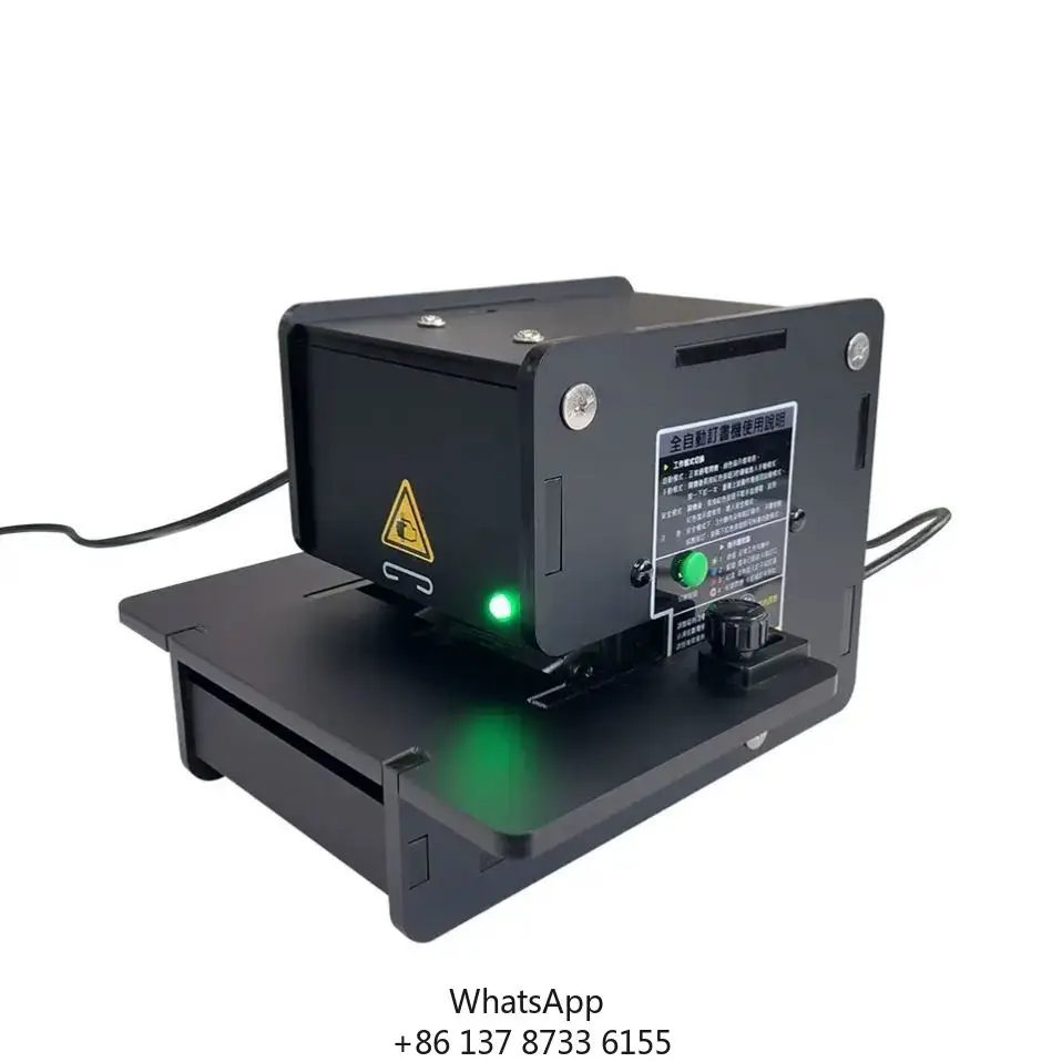

WD-50E Wholesale 50 Sheets Book Binding Stapler Machine Desktop Electric Semi-Automatic Double Head Paper Staplers