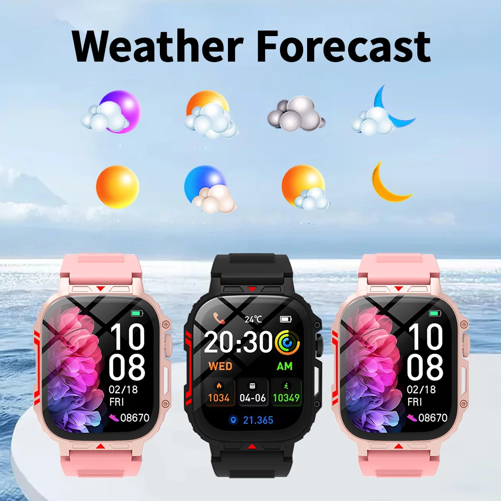 New Smart Watch 2.01''HD Touch Screen Sleep&Health BP Monitoring Bluetooth Call Fashion Sports Smartwatch For Women Men Gift