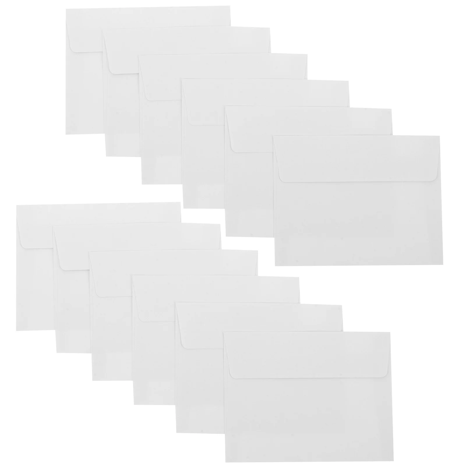 

50Pcs White A2 Paper Envelopes Self Seal Envelopes for Wedding Invitations Greeting Cards Business Letters Stationery Cash