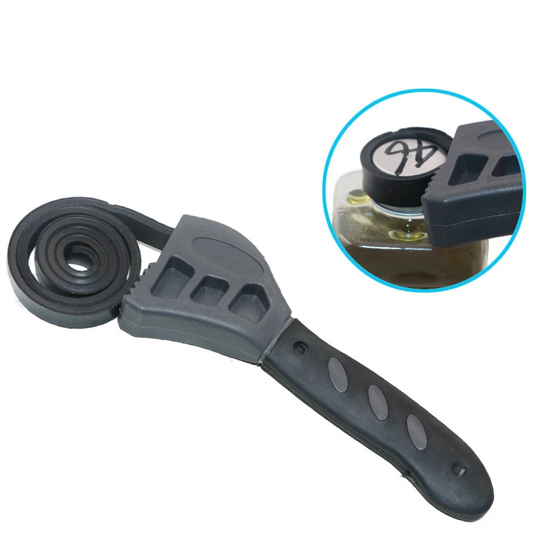 Chave de cinto de borracha multifuncional 50cm, abridor de garrafa ajustável, filtro de óleo automático, chave de reparo de carro, ferramentas manuais -- m25