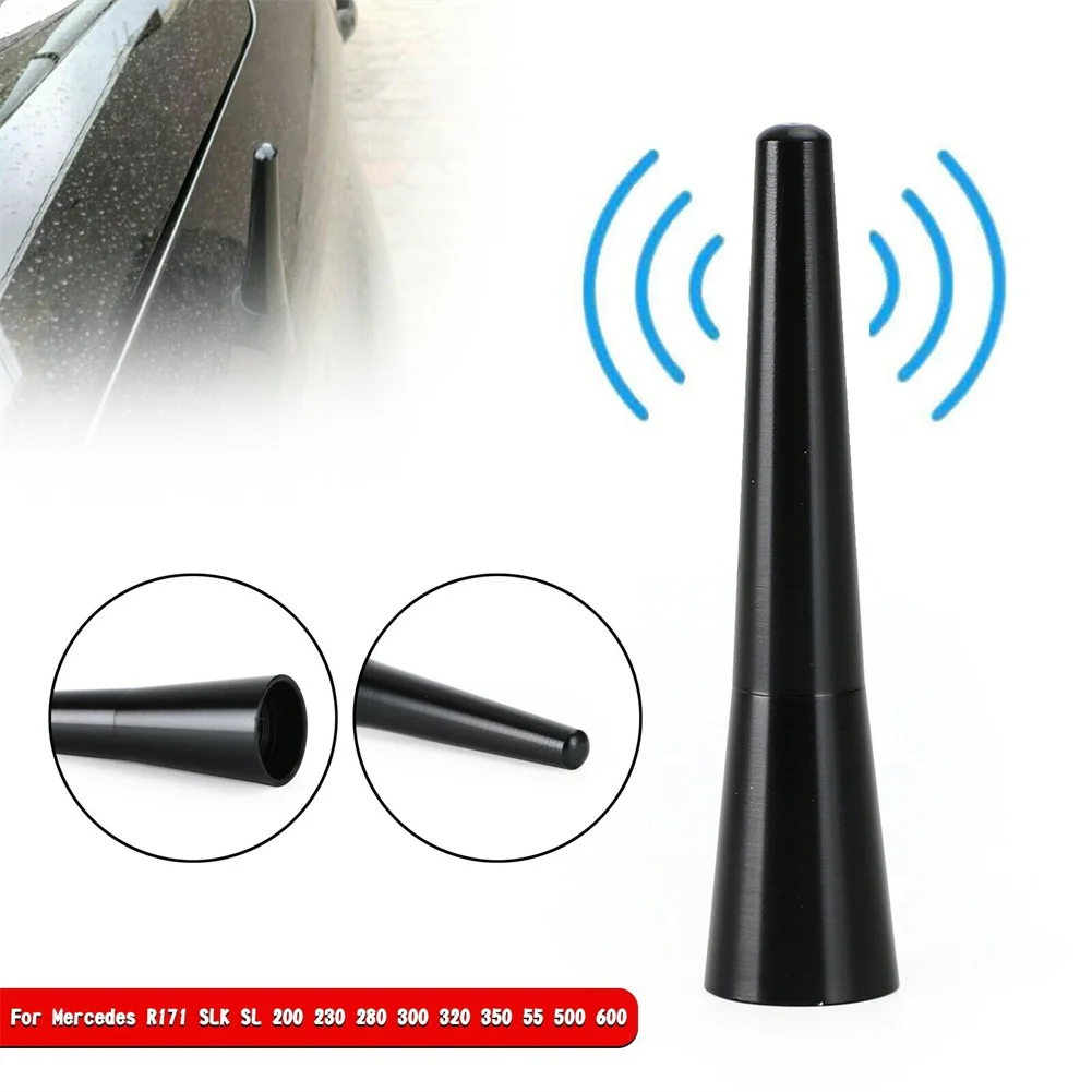 

High Quality New Practical Quality Durable Short Mast Antenna 3.6 Inches Aluminum For Mercedes R171 SLK SL 200